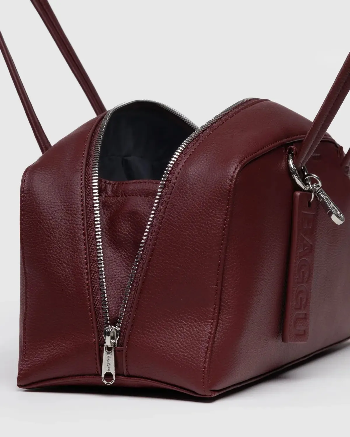Baggu | Recycled Leather Bowler Bag - Mahogany sold by Fort product image thumbnail 3