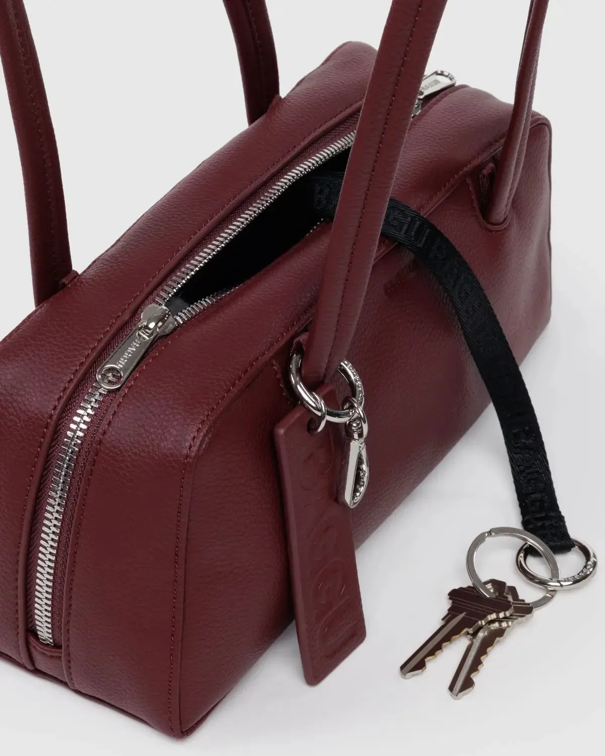 Baggu | Recycled Leather Bowler Bag - Mahogany sold by Fort product image thumbnail 2