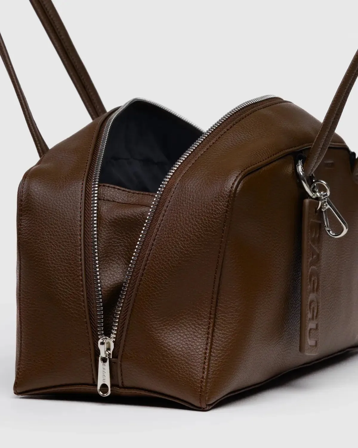 Baggu | Recycled Leather Bowler Bag - Brown sold by Fort product image thumbnail 2