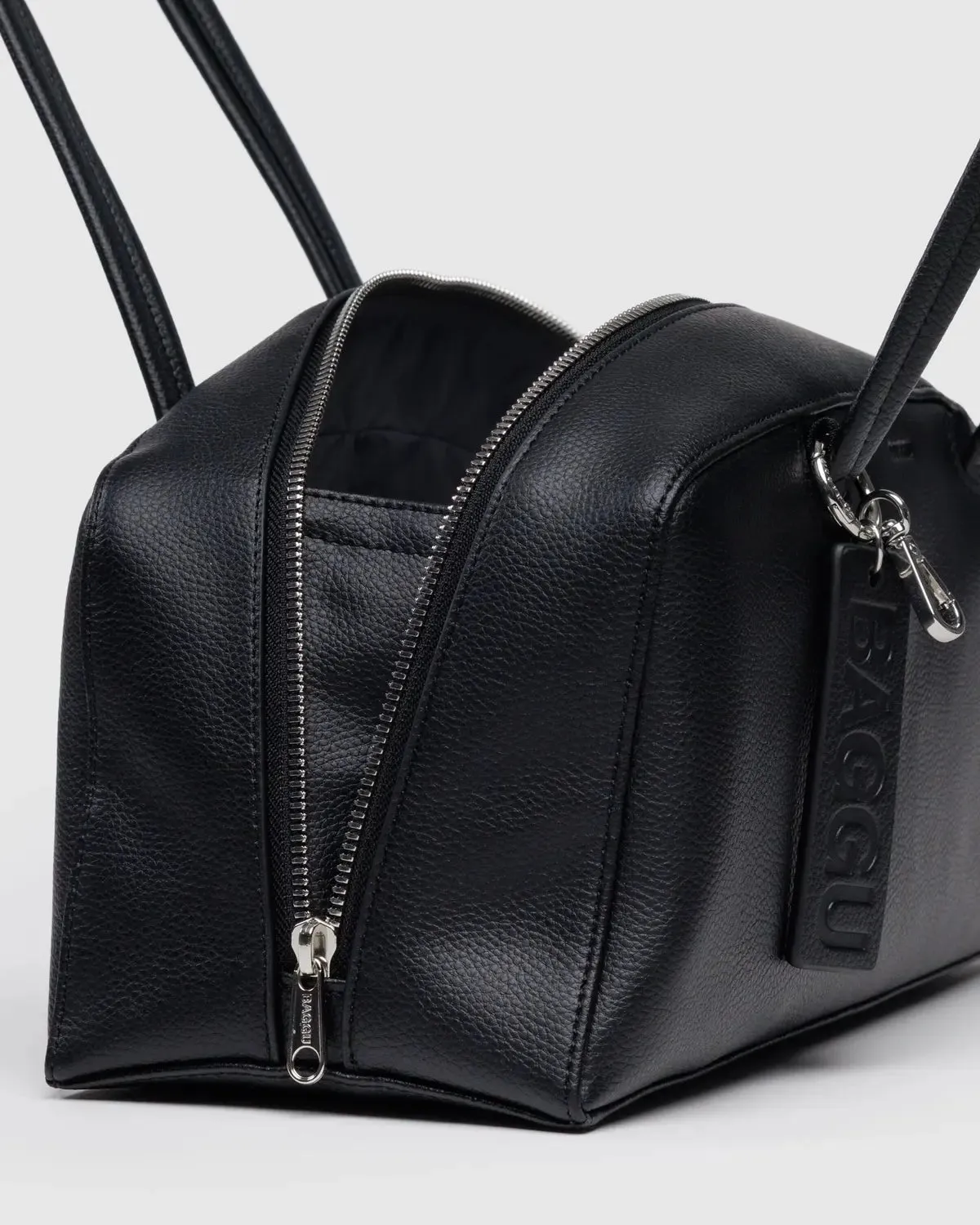 Baggu | Recycled Leather Bowler Bag - Black sold by Fort product image thumbnail 3