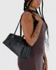 Baggu | Recycled Leather Bowler Bag - Black sold by Fort