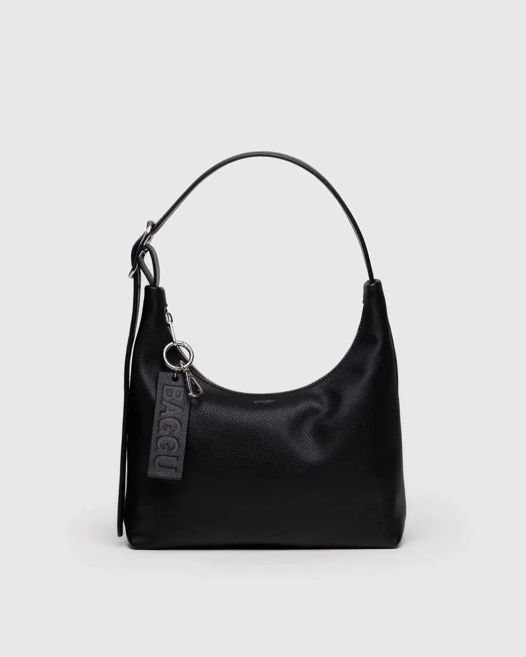Baggu | Mini Recycled Leather Shoulder Bag - Black sold by Fort