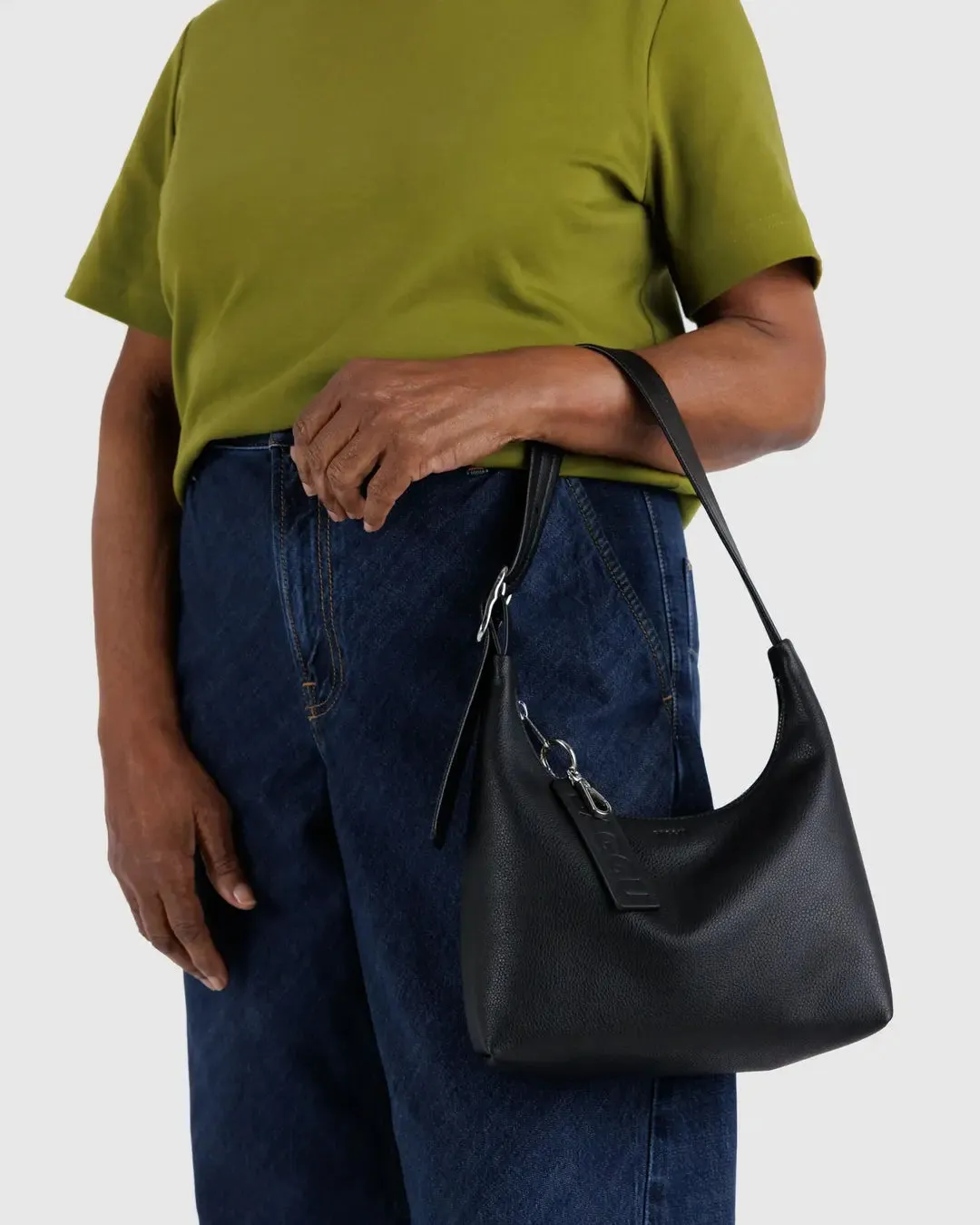 Baggu | Mini Recycled Leather Shoulder Bag - Black sold by Fort product image thumbnail 2