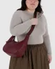 Baggu | Medium Recycled Leather Crescent Bag - Mahogany sold by Fort