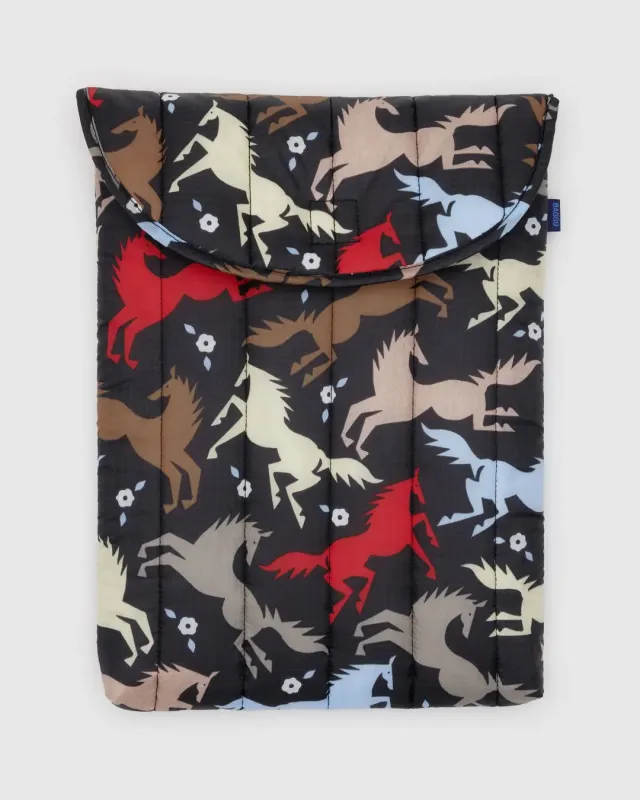 Baggu | Puffy Laptop Sleeve - 13"/14" - Horse Cut-Outs sold by Fort