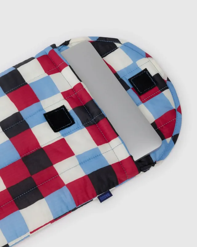 Baggu | Puffy Laptop Sleeve - 13"/14" -  Painted Check sold by Fort