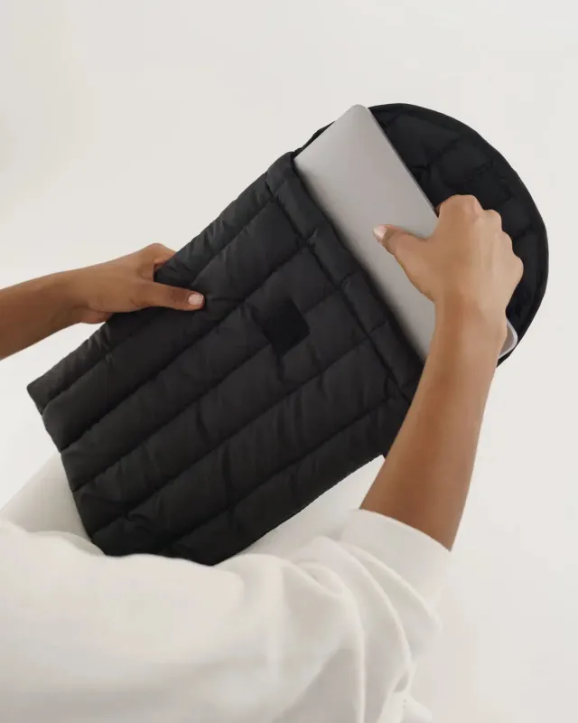 Baggu | Puffy Laptop Sleeve - 16" -  Black sold by Fort