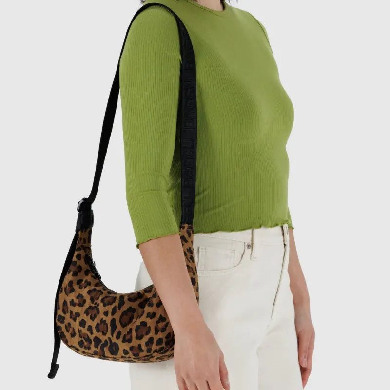 Baggu | Small Nylon Crescent Bag - Leopard sold by Fort