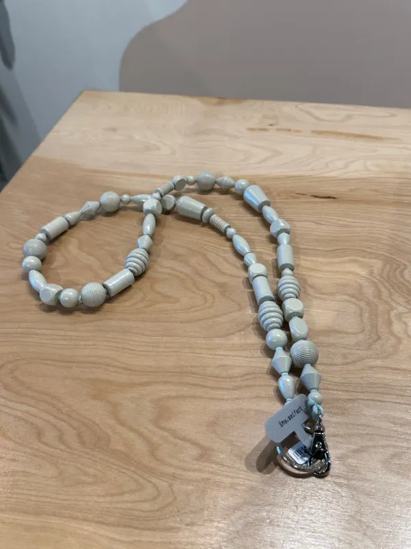 Ina Seifart | Perlenmix Handykette - Lightgrey sold by Fort