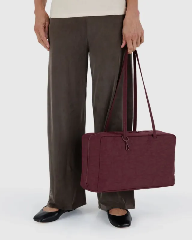 Baggu | Medium Nylon Bowler Bag - Mahogany sold by Fort