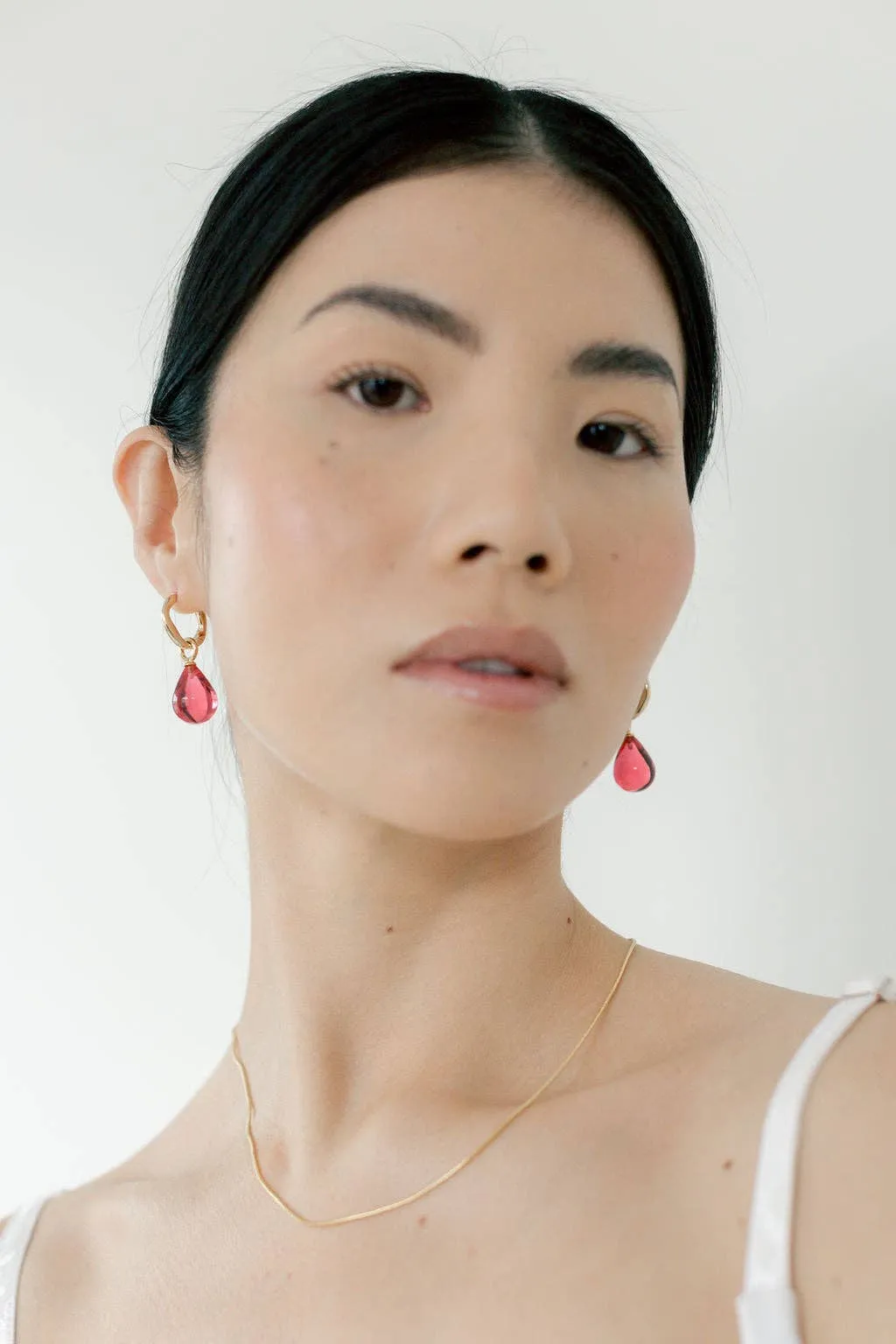 Kara Yoo | Pippa Hoops + Small Drops - Gold & Ice sold by Fort product image thumbnail 5