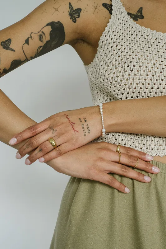 Kara Yoo | Avery Bracelet - Pearl sold by Fort