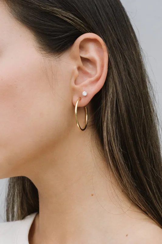 Kara Yoo | Arlo Large Hoops - Gold sold by Fort