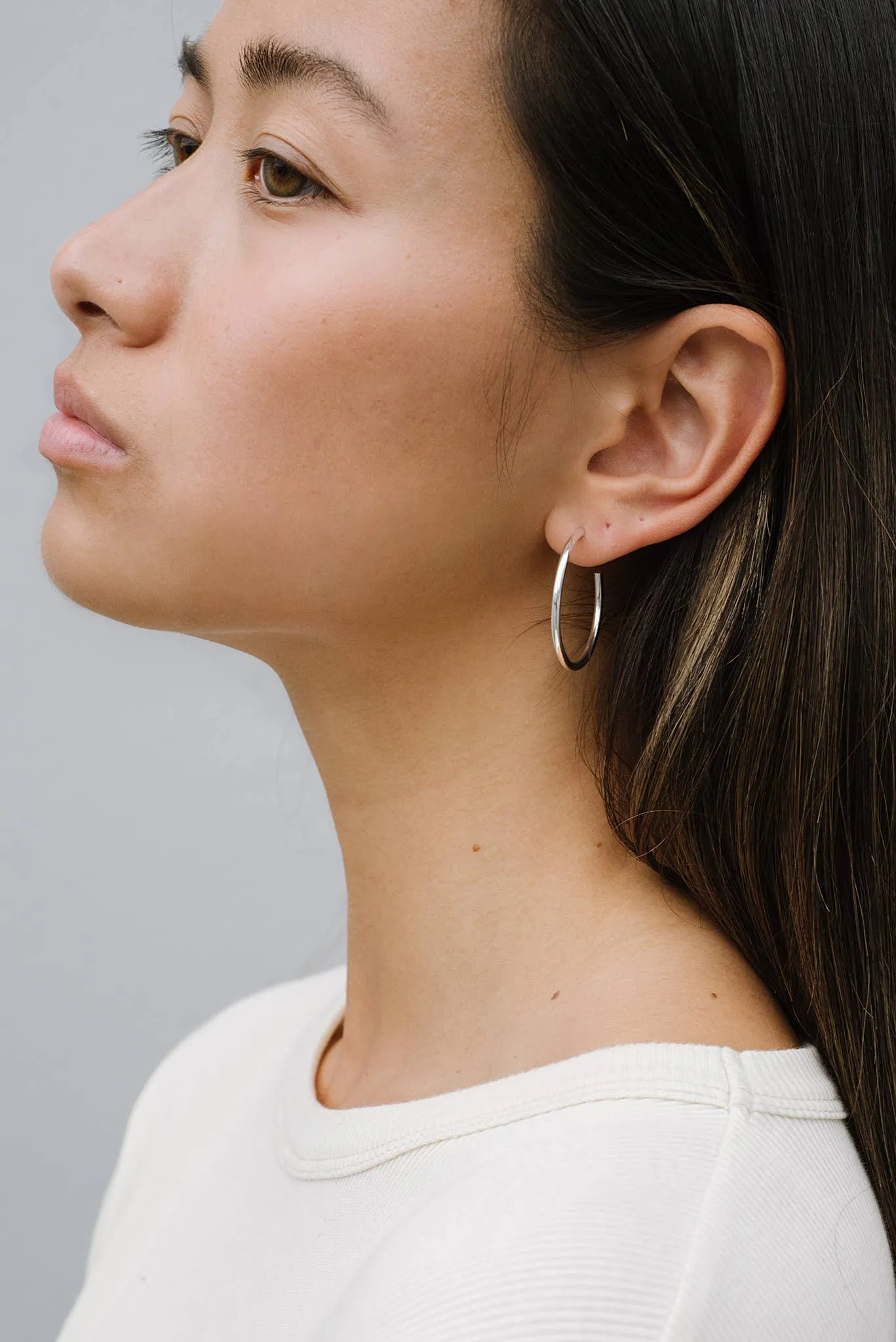 Kara Yoo | Arlo Large Hoops - Gold sold by Fort product image thumbnail 4