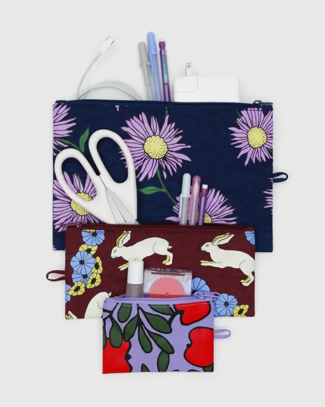 Baggu | Flat Pouch Set - Night Orchard sold by Fort