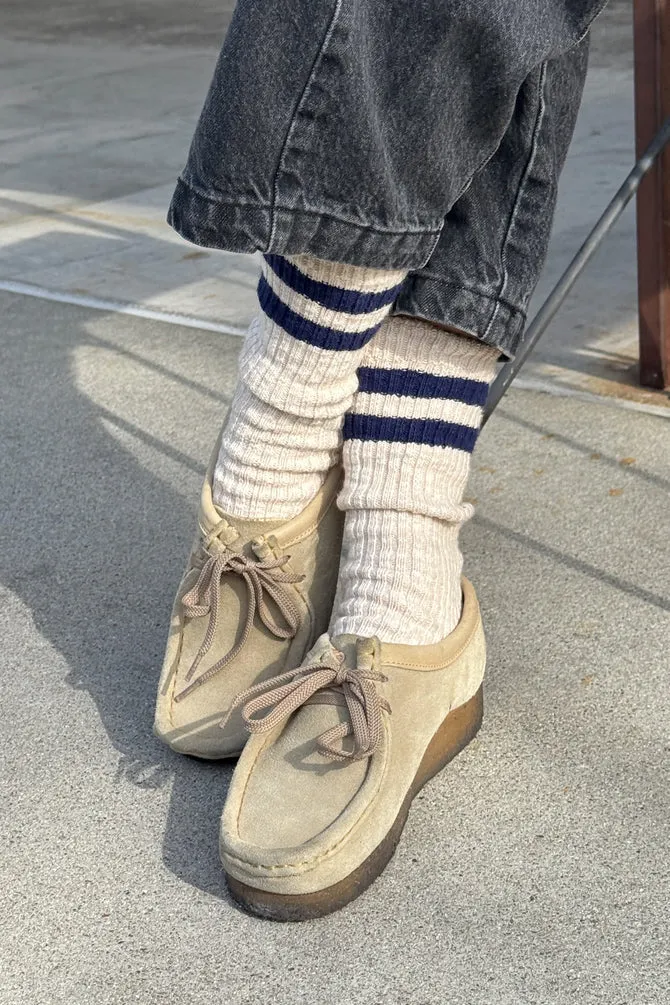 Le Bon Shoppe | Cottage Varsity Socks - Oatmeal sold by Fort product image thumbnail 4