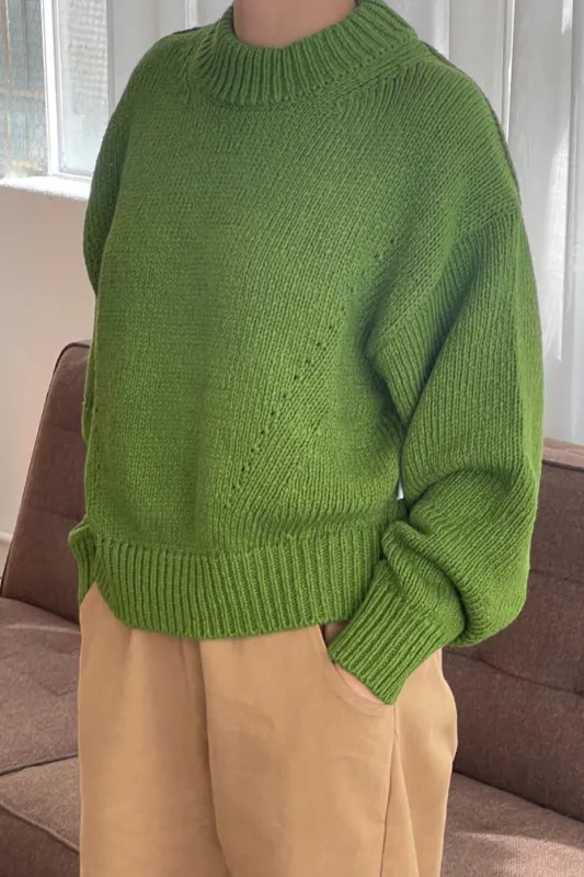 Le Bon Shoppe | Zoe Cotton Sweater - Avocado sold by Fort