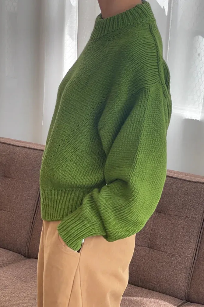 Le Bon Shoppe | Zoe Cotton Sweater - Avocado sold by Fort product image thumbnail 3