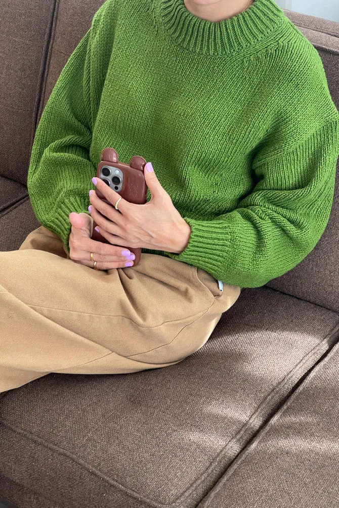 Le Bon Shoppe | Zoe Cotton Sweater - Avocado sold by Fort product image thumbnail 2