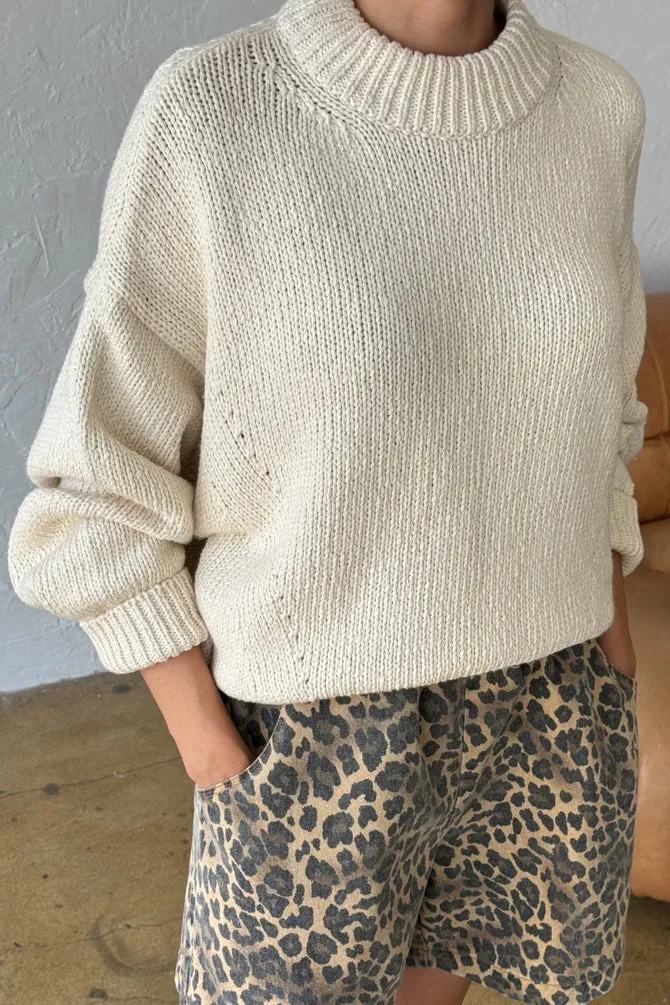 Le Bon Shoppe | Zoe Cotton Sweater - Naturel sold by Fort