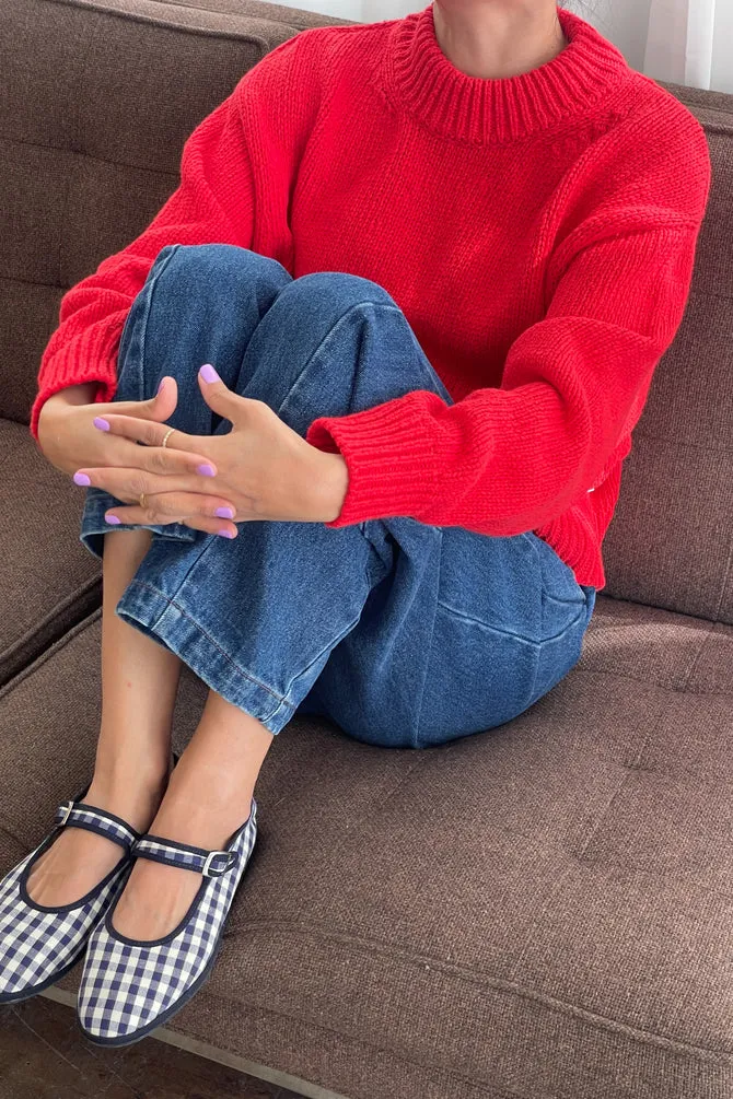 Le Bon Shoppe | Zoe Cotton Sweater - Chilli sold by Fort product image thumbnail 2