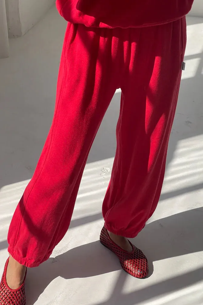 Le Bon Shoppe | Pointelle Balloon Pant - Red Apple sold by Fort product image thumbnail 2