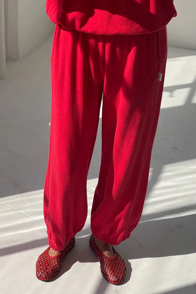 Le Bon Shoppe | Pointelle Balloon Pant - Red Apple sold by Fort