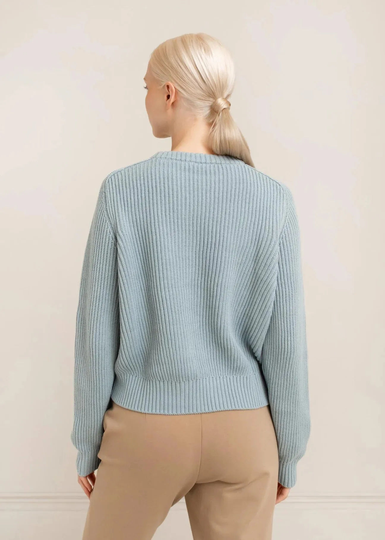 Paper Label | Avery Crew Neck Sweater - Milky Blue sold by Fort product image thumbnail 3