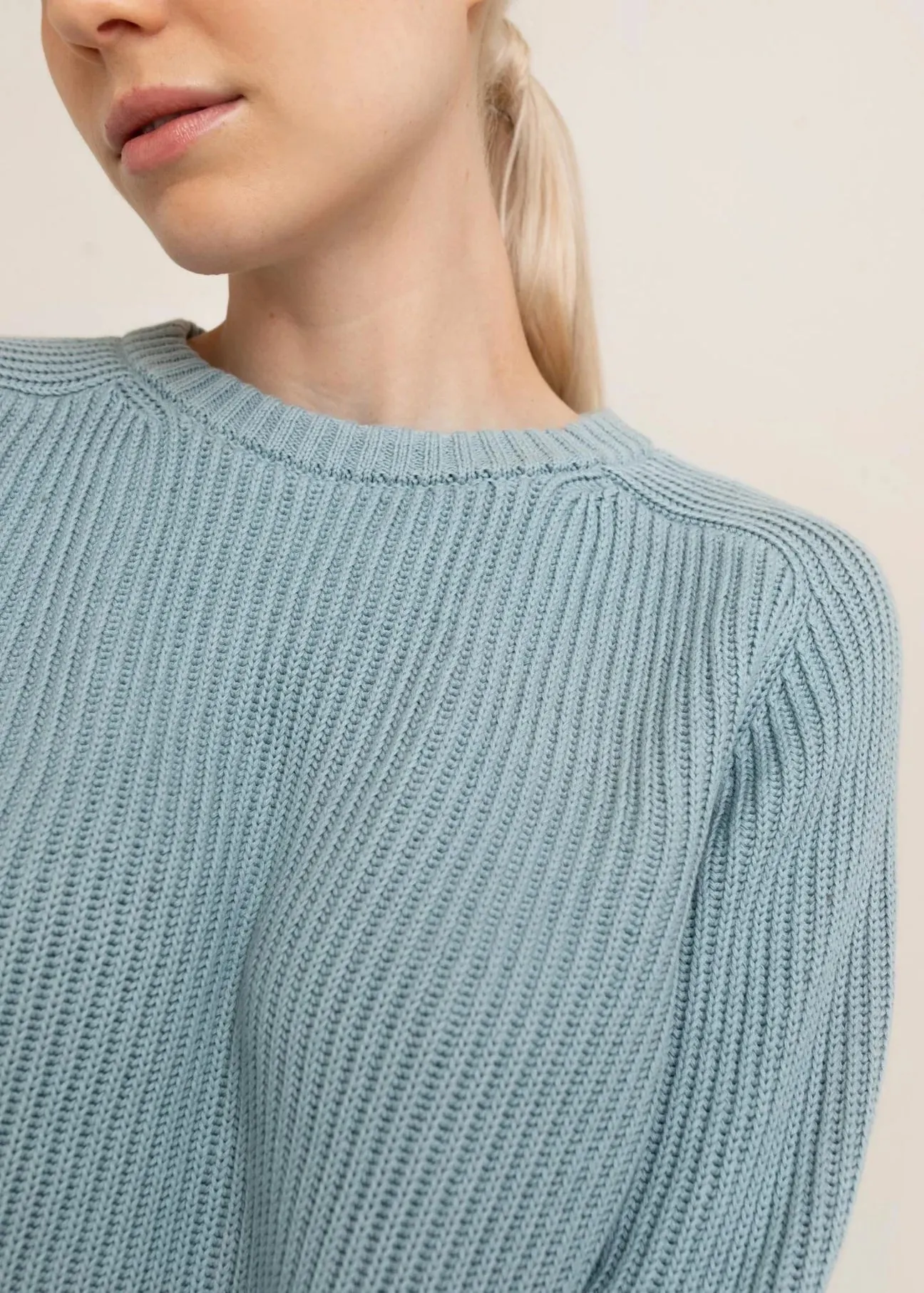 Paper Label | Avery Crew Neck Sweater - Milky Blue sold by Fort product image thumbnail 2