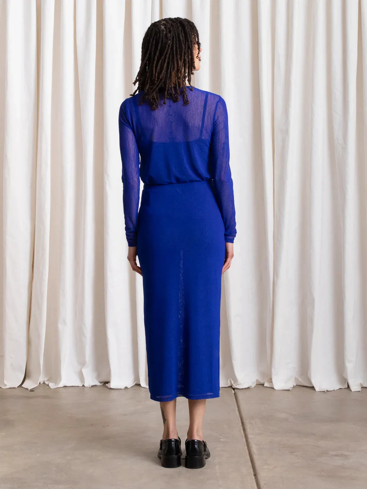 Ali Golden | Mesh Top - Cobalt sold by Fort product image thumbnail 3