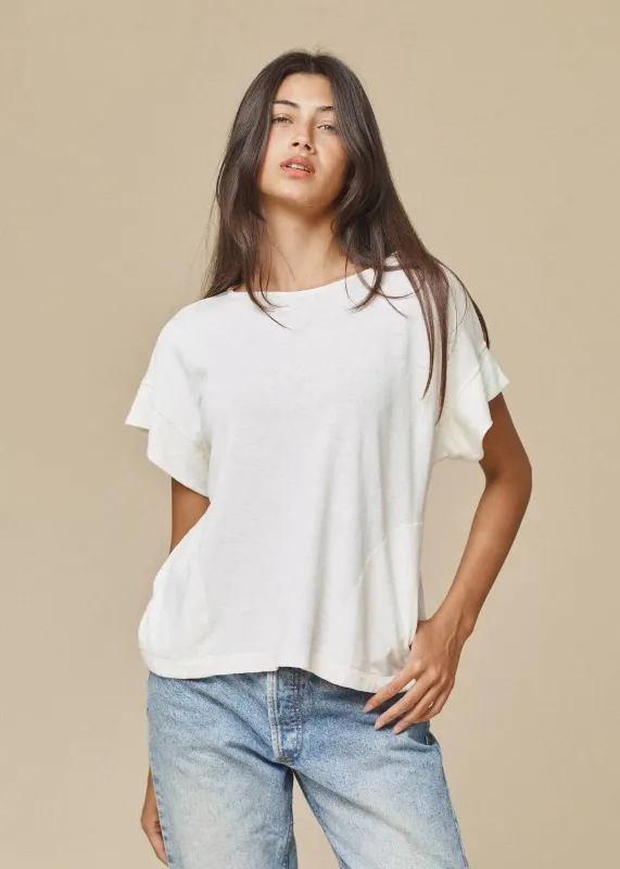 Jungmaven | Taos Top - Washed White sold by Fort