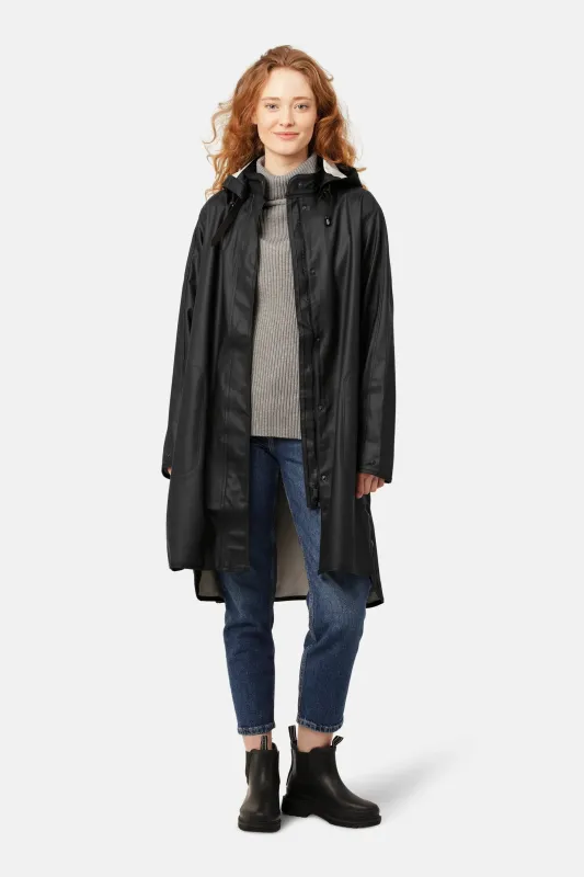 Ilse Jacobsen | Rain Coat - Black sold by Fort