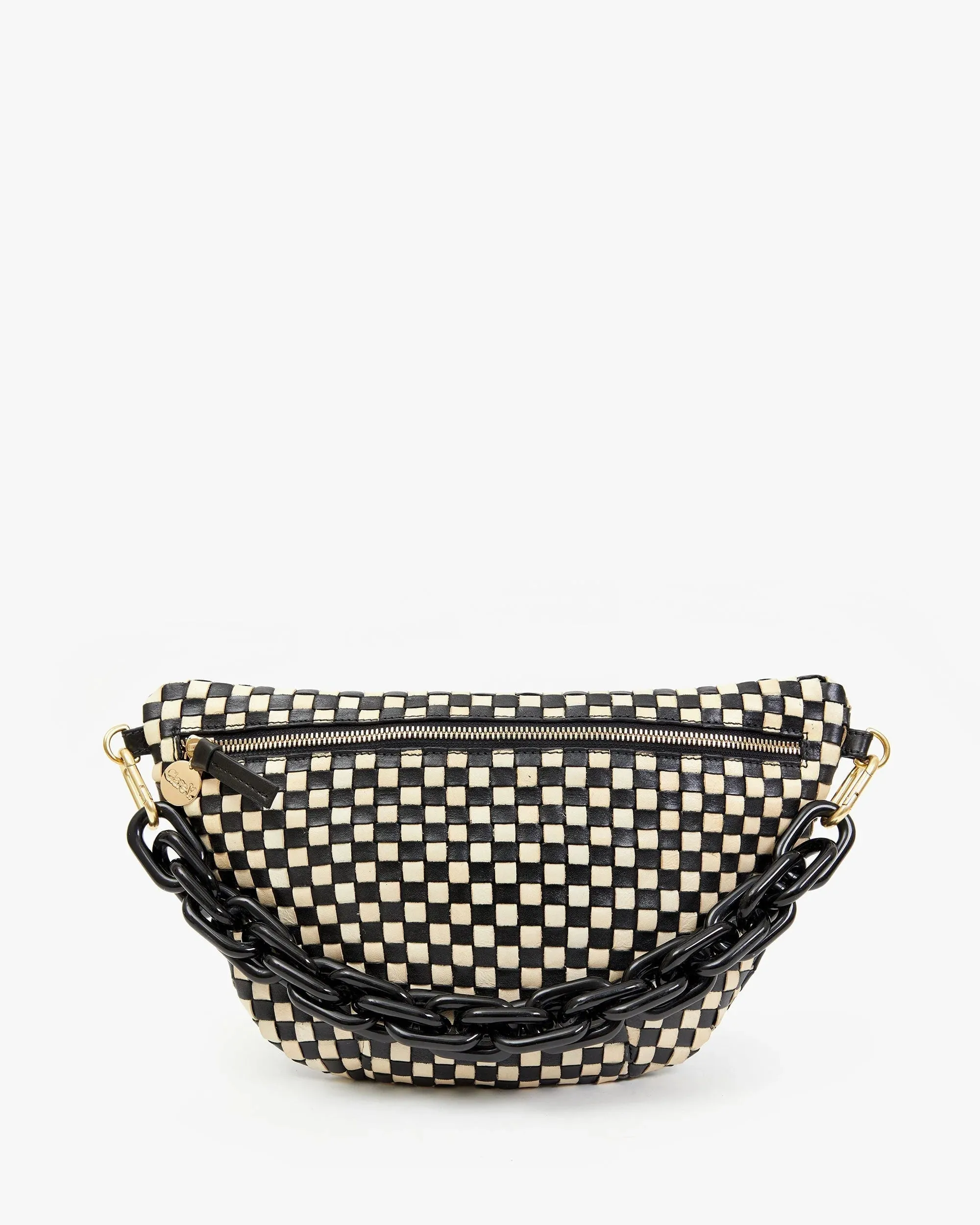 Clare V. | Shortie Strap Resin - Black sold by Fort