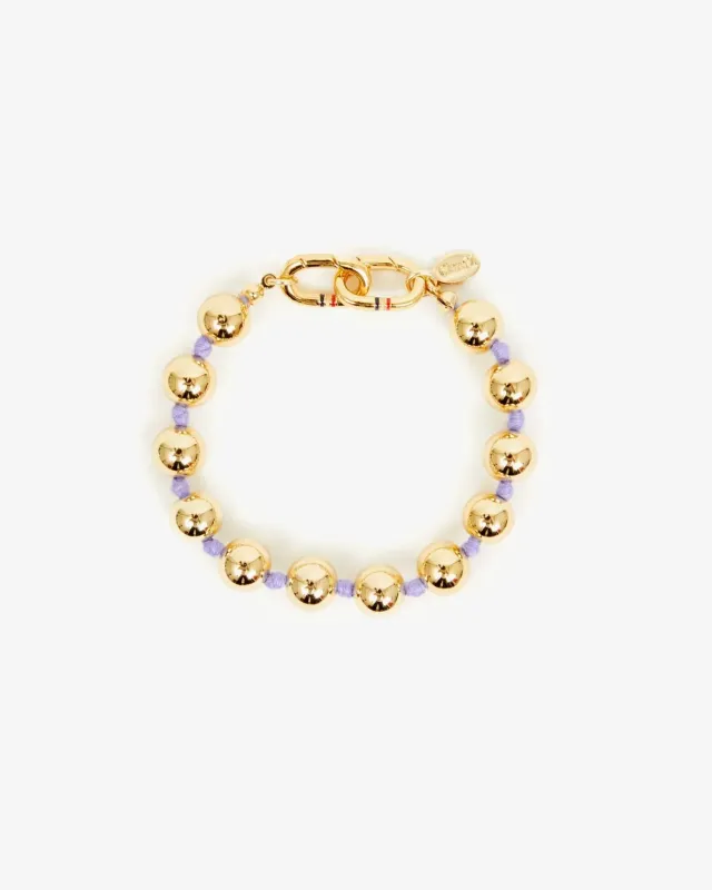 Clare V. | Beaded Strand Bracelet - Gold made by Fort