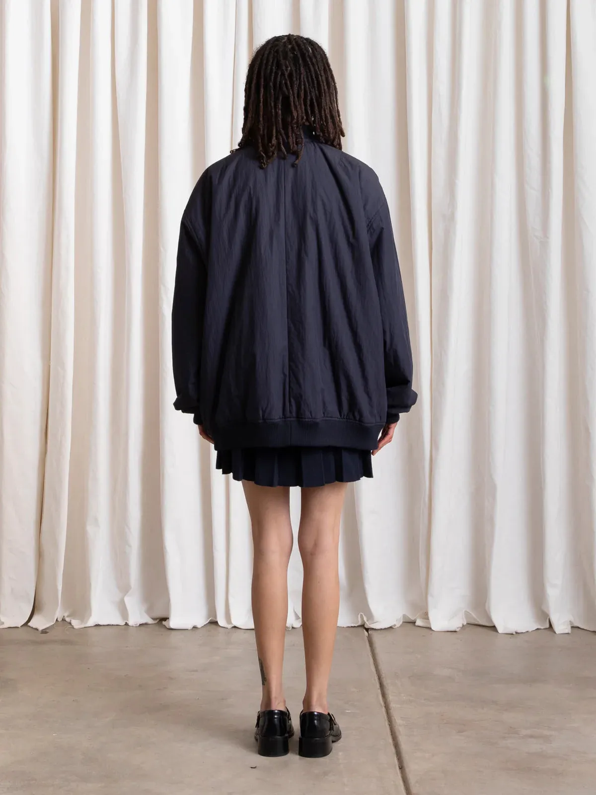 Ali Golden | Oversized Bomber Jacket - Deep Navy sold by Fort product image thumbnail 4