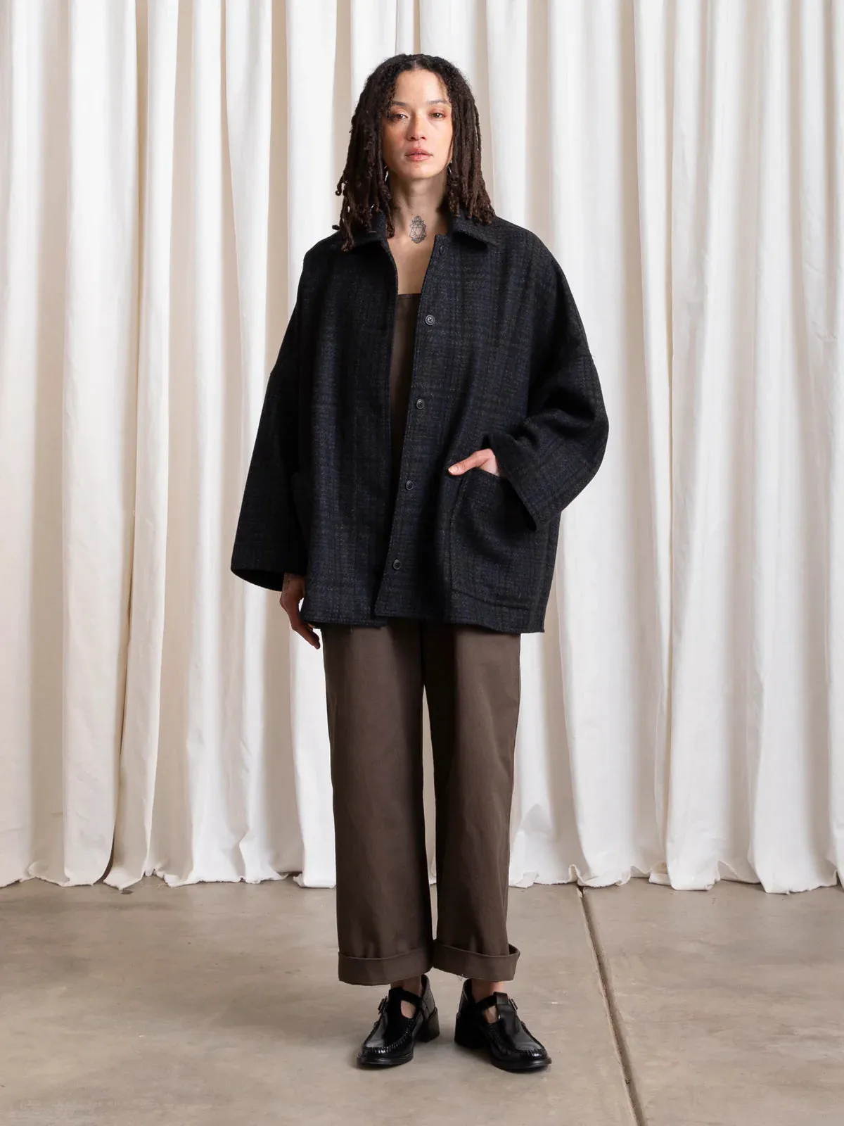 Ali Golden | Wool Oversized Shirt Jacket sold by Fort