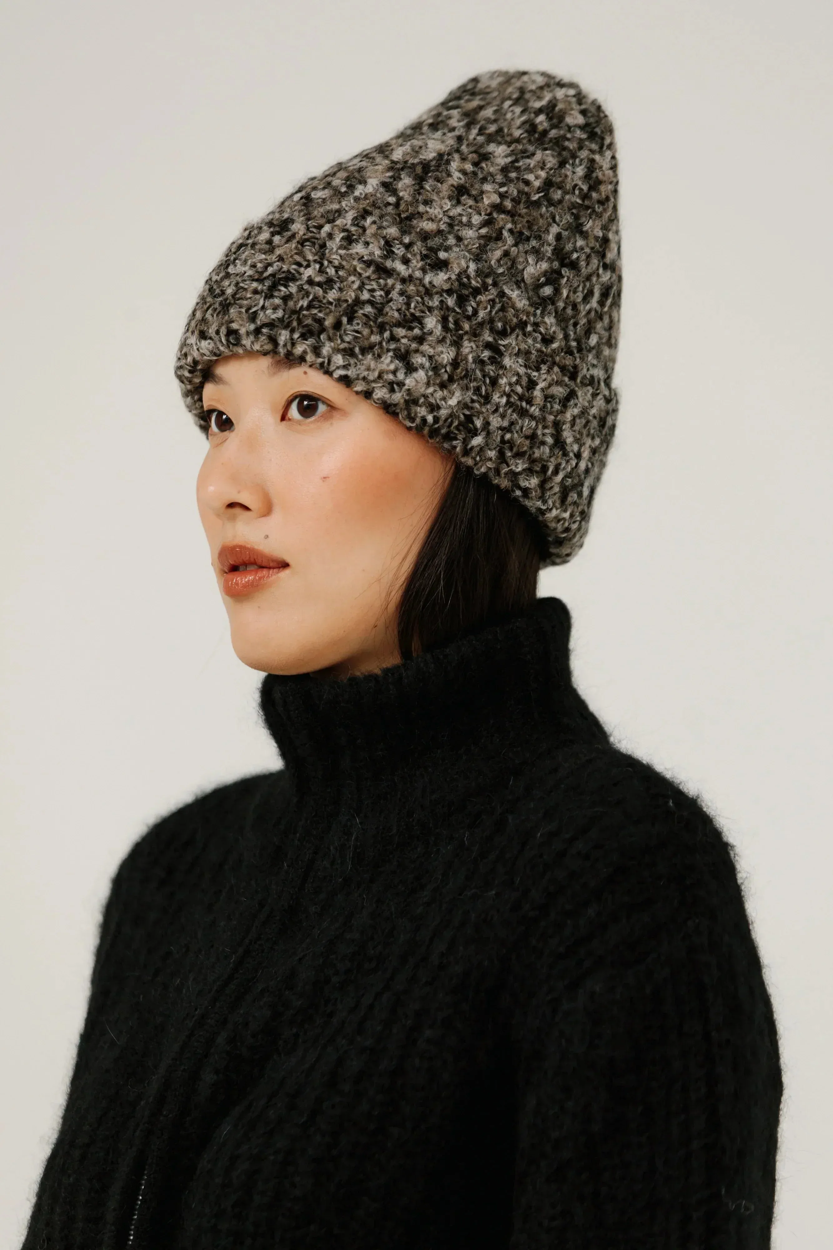 Bare Knitware | Colette Boucle Beanie - Melange sold by Fort product image thumbnail 2