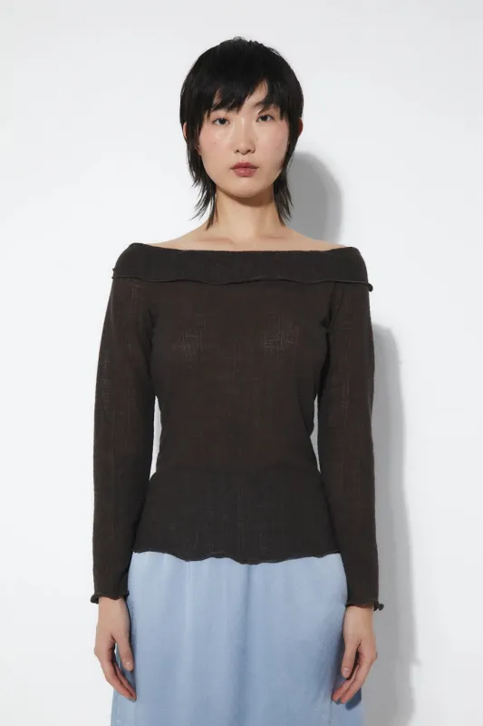 Rita Row | Alana Top - Brown sold by Fort