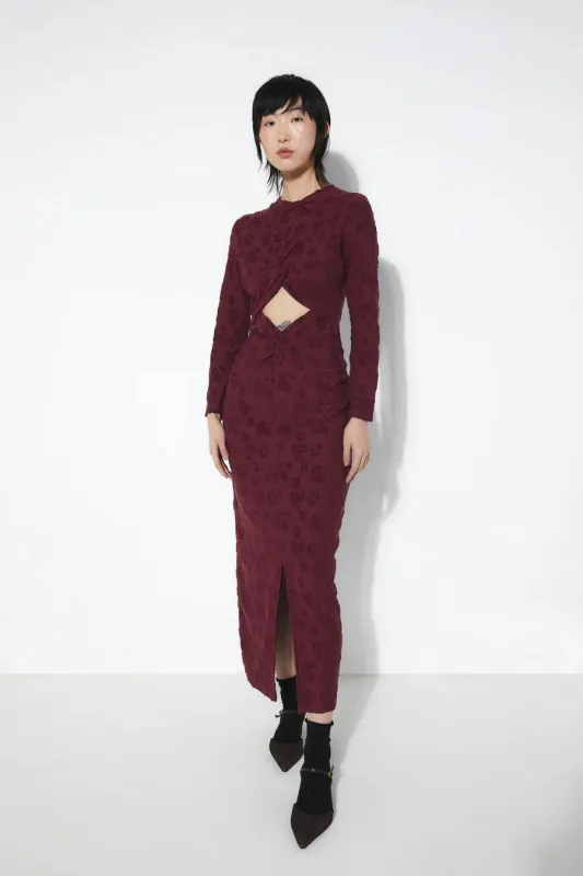 Rita Row | Barbara Dress - Burgundy sold by Fort
