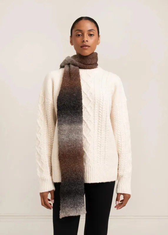 Paper Label | Rune Scarf - Chocolate Mix sold by Fort