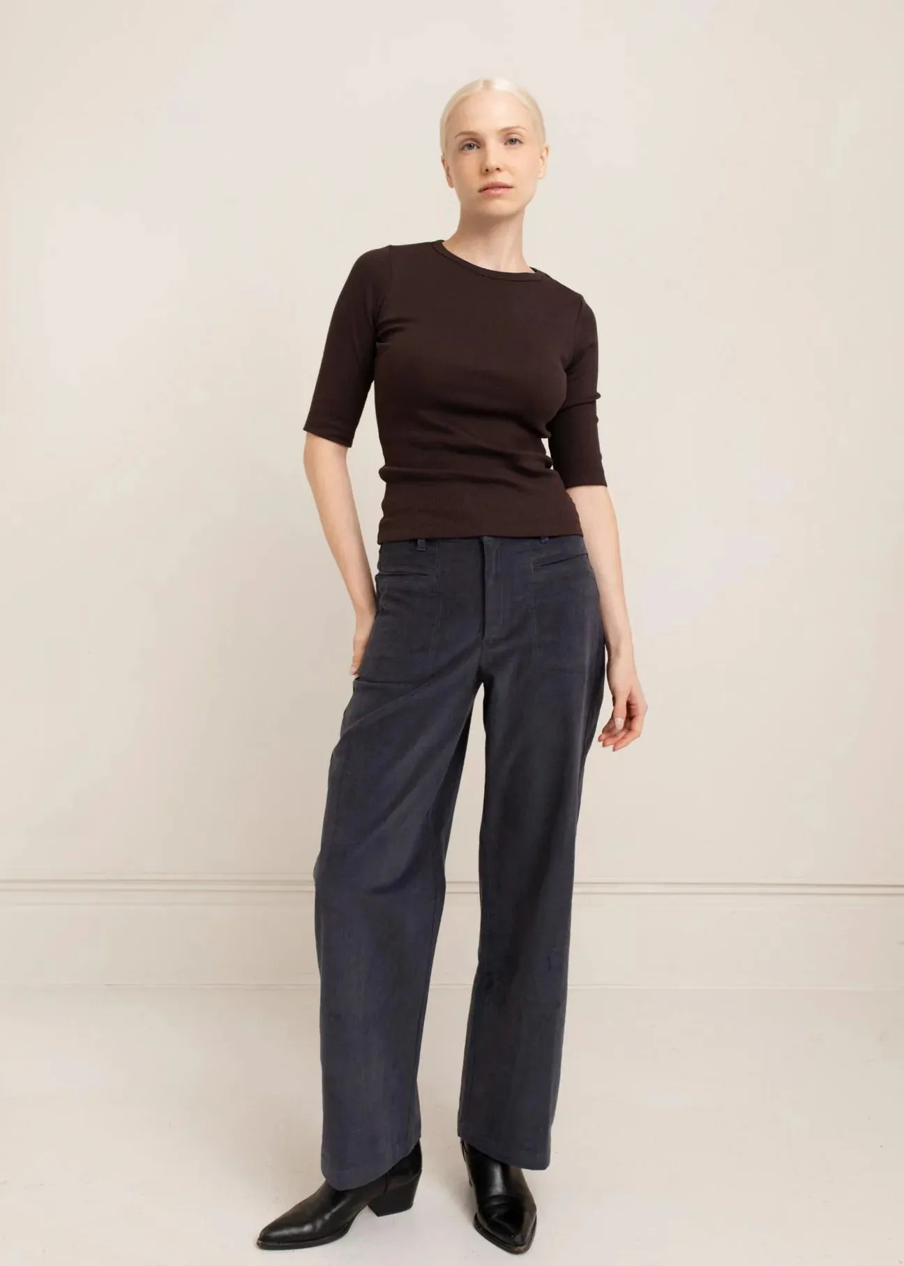 Paper Label | Wilma Pant - Indigo Blue sold by Fort