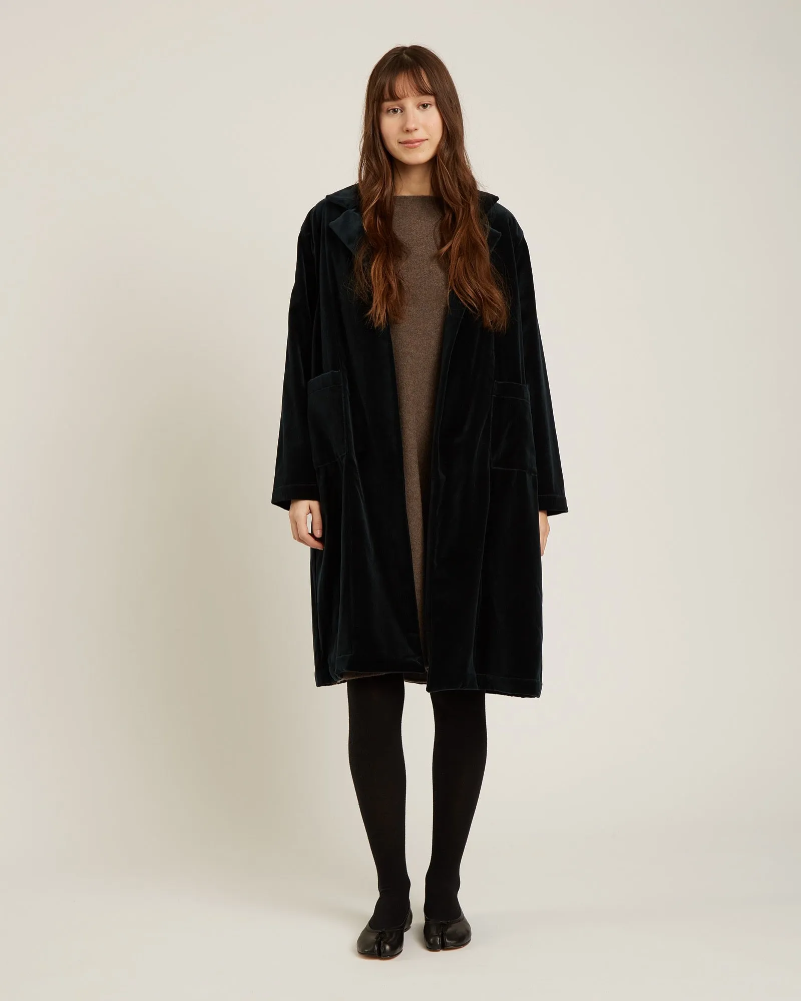 Naif | Barton Coat - Black Cotton Velvet sold by Fort product image thumbnail 2