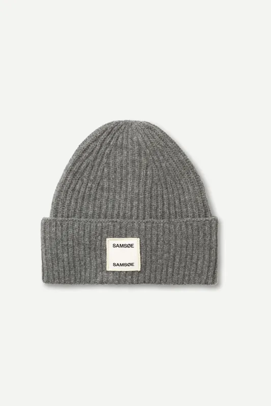 Samsoe Samsoe | Beanie - Grey Milange sold by Fort