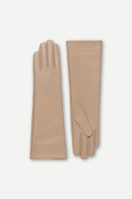 Samsoe Samsoe | Polette Long Gloves - Aluminum sold by Fort