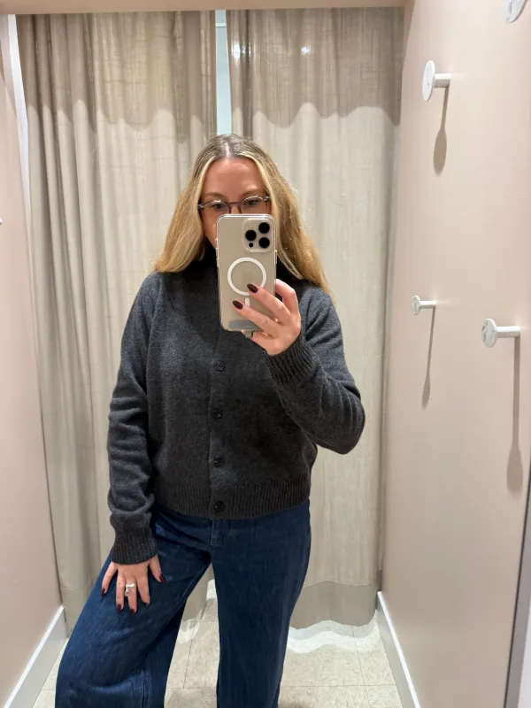 Naif | Shelly Cardigan - Charcoal sold by Fort