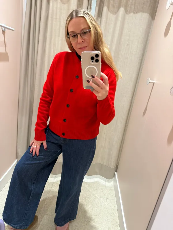 Naif | Shelly Cardigan - Red sold by Fort