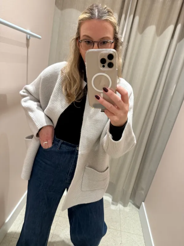 Naif | Isala Wool Coat - Chalk sold by Fort