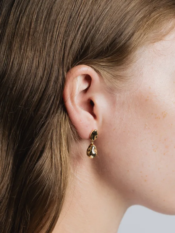 Wolf Circus | Pinto Earrings in Gold sold by Fort