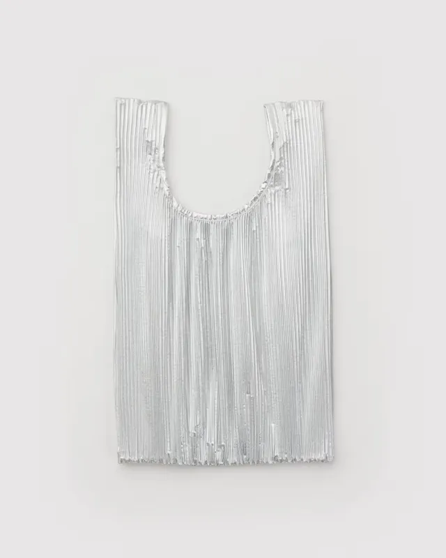 Baggu | Pleated Baggu - Chrome Metallic sold by Fort