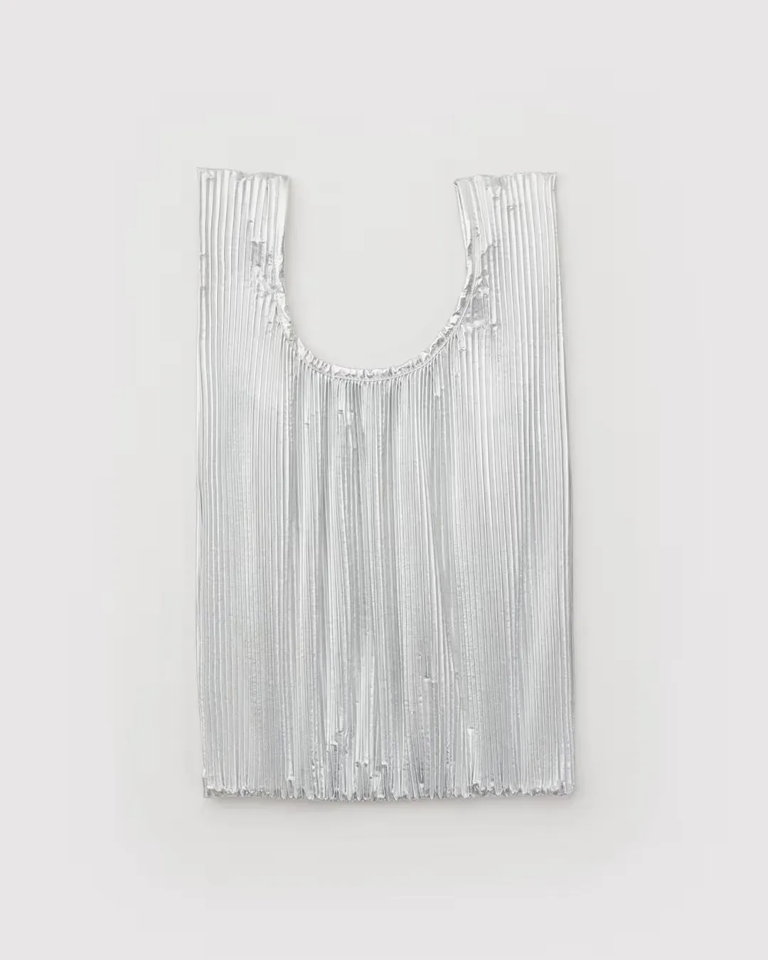 Baggu | Pleated Baggu - Chrome Metallic sold by Fort